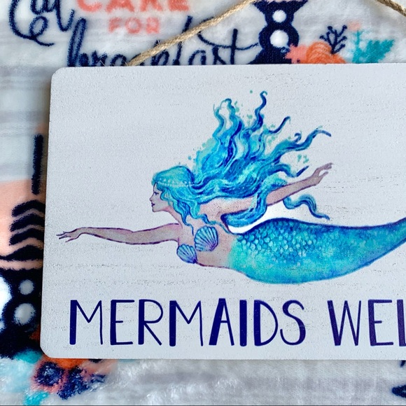 1 LEFT! 🧜🏻‍♀️ Mermaids Welcome Wall Hanging Sign 🧜🏻‍♀️ - Picture 3 of 6